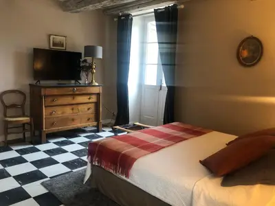 Un ou plusieurs lits dans un hébergement de l'établissement La Maison des Gardes - Chambres d'hôtes