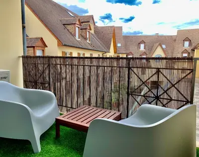 Balcon ou terrasse dans l'établissement Les Trois B - Hypercentre de Beaune