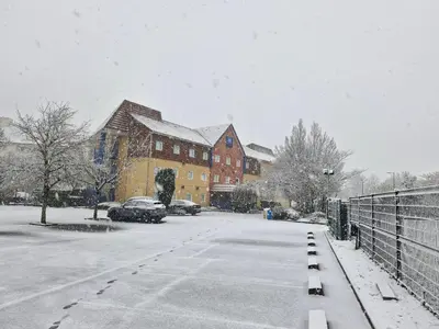 L'établissement ibis Budget Beaune en hiver