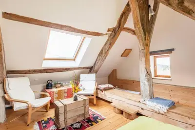 Coin salon dans l'établissement Maison du Rostaing