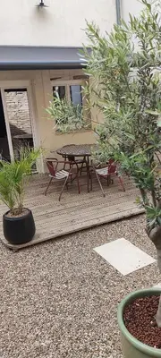 Jardin de l'établissement La Paulée à Pommard