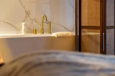 Salle de bains dans l'établissement Chez Camille