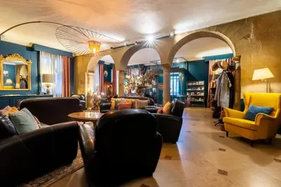 Coin salon dans l'établissement Chez Camille