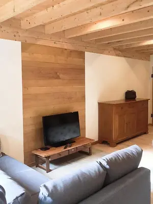 Télévision ou salle de divertissement dans l'établissement Les Billardes - le gite - Jura
