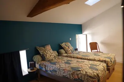 Un ou plusieurs lits dans un hébergement de l'établissement Domaine Joseph Lafarge Wine Resort - Lady's House - La maison de Michelle