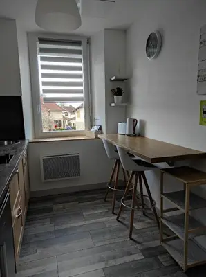 Cuisine ou kitchenette dans l'établissement La belle Epoque