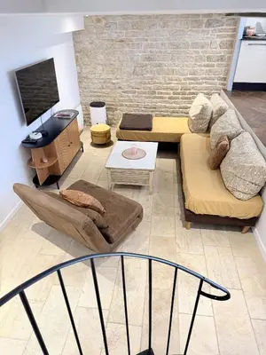 Coin salon dans l'établissement Le Chouette Loft