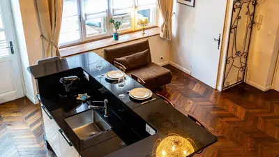 Coin salon dans l'établissement Le Chouette Loft