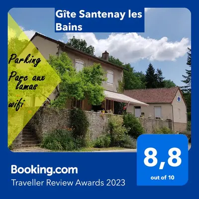 Certificat, récompense, panneau ou autre document affiché dans l'établissement Gîte Santenay les Bains