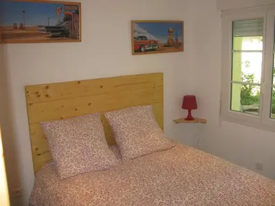 Un ou plusieurs lits dans un hébergement de l'établissement Chambre d'hôtes Chez Karine et Roland