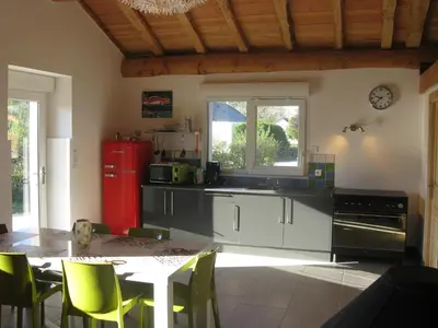 Cuisine ou kitchenette dans l'établissement Chambre d'hôtes Chez Karine et Roland