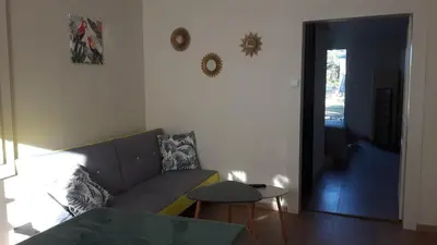 Coin salon dans l'établissement L'Orée des Lacs (Appartement n°2)