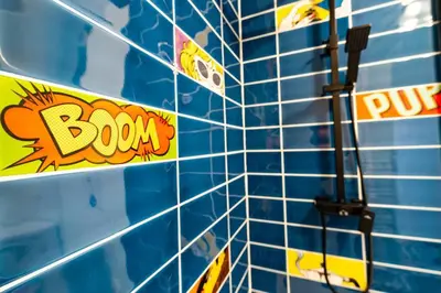Salle de bains dans l'établissement Le Pop Art - Topbnb Dijon