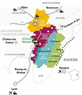 Plan de l'établissement La Ferme De Montard