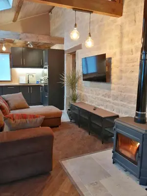Télévision ou salle de divertissement dans l'établissement Gîte Les Hauts de Morey - Aux Bonnes-Mares
