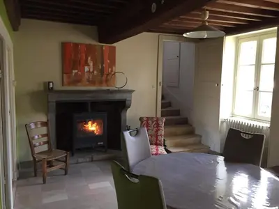 Coin salon dans l'établissement L' Huis-au-Tilleul