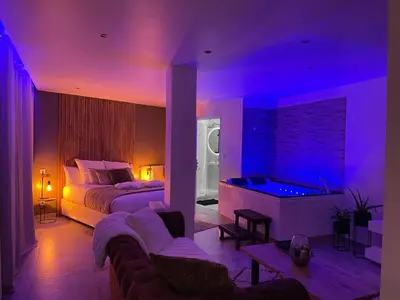 Un ou plusieurs lits dans un hébergement de l'établissement Appart&Spa Devosge