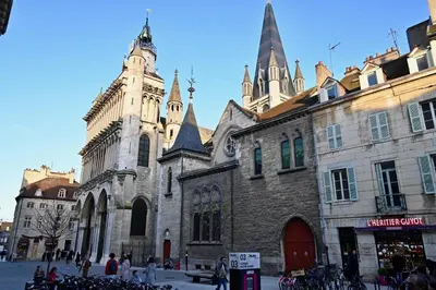 Vue générale sur Dijon ou vue de la ville depuis l'appartement