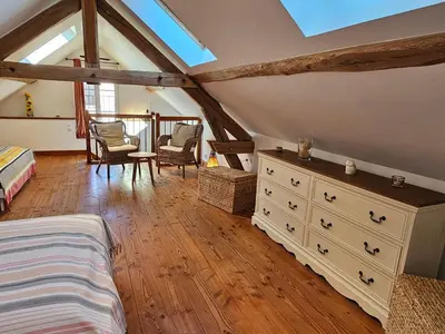 Un ou plusieurs lits dans un hébergement de l'établissement Gîte Le p'tit nid de Montachon, Saulieu, Morvan