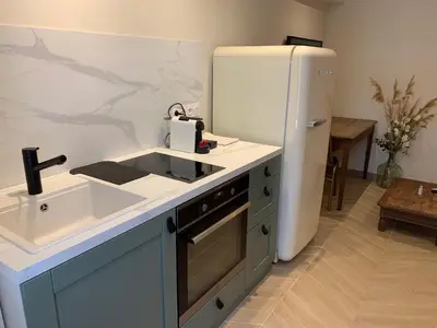 Cuisine ou kitchenette dans l'établissement Chez Marie - Centre - Parking privé - Hospices