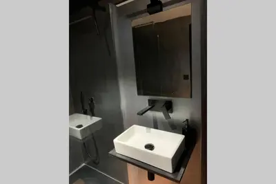 Salle de bains dans l'établissement Studio au Moulin 