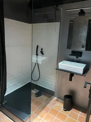 Salle de bains dans l'établissement Studio au Moulin 