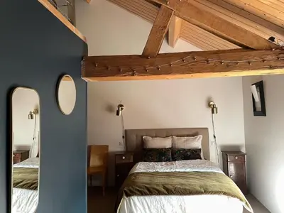 Un ou plusieurs lits dans un hébergement de l'établissement Le Clos de Miribel