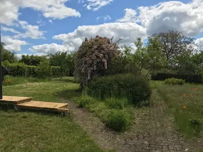 Jardin de l'établissement Les gîtes de Belle Roche