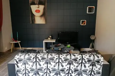 Un ou plusieurs lits dans un hébergement de l'établissement Maison 50 Nuances De Bresse