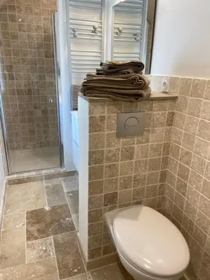 Salle de bains dans l'établissement Au coin des Hospices