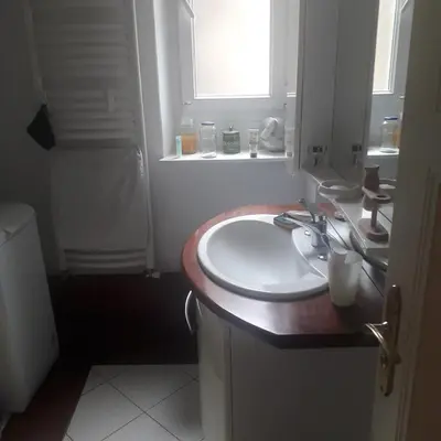 Salle de bains dans l'établissement Petite chambre meublée au cœur de ville - chez l'habitant