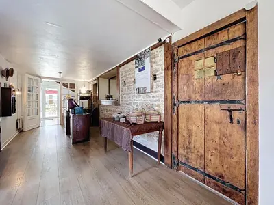 Cuisine ou kitchenette dans l'établissement Auberge la musardière