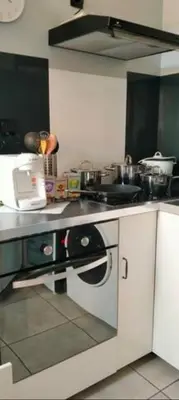 Cuisine ou kitchenette dans l'établissement Julio César Poligny Jura