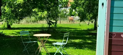 Jardin de l'établissement Les roulottes