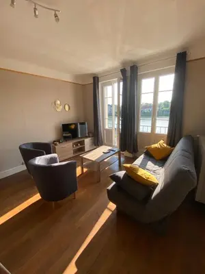 Coin salon dans l'établissement L’appartement de Rose