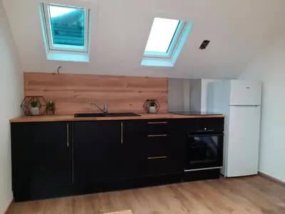 Cuisine ou kitchenette dans l'établissement Luxury suite maladiere 2