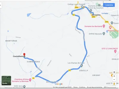 Plan de l'établissement Gite les Courtaillards