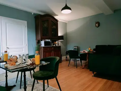Coin salon dans l'établissement Clos Terre-lune