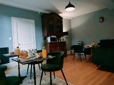 Coin salon dans l'établissement Clos Terre-lune