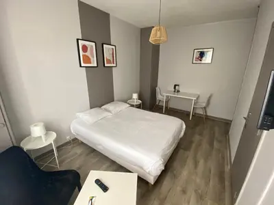 Un ou plusieurs lits dans un hébergement de l'établissement Le Relais de la Gare