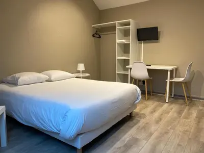 Un ou plusieurs lits dans un hébergement de l'établissement Le Relais de la Gare