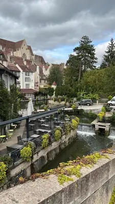 Paysage naturel près de l'hôtel capsule