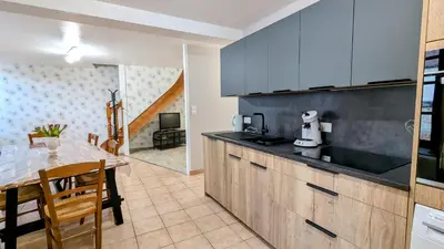 Cuisine ou kitchenette dans l'établissement Maison Picard