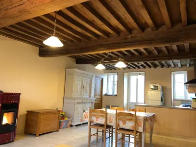 Coin salon dans l'établissement Gîte du Morvan