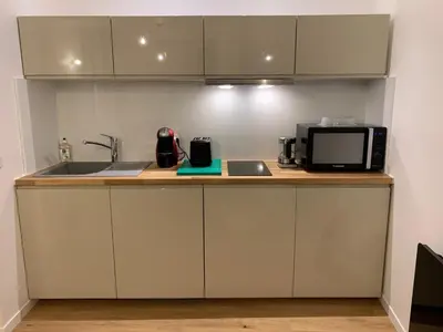 Cuisine ou kitchenette dans l'établissement Les Tiercelines