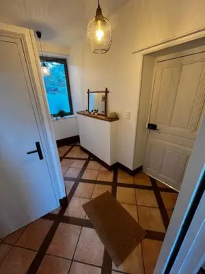 Cuisine ou kitchenette dans l'établissement Chambre d'Aut'
