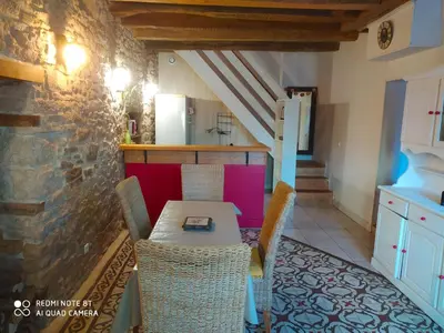Cuisine ou kitchenette dans l'établissement Appartement Hibou