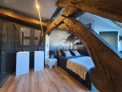 Un ou plusieurs lits dans un hébergement de l'établissement Maison Bélénos