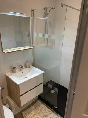 Salle de bains dans l'établissement La bohème C.A