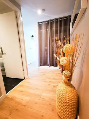 Un ou plusieurs lits dans un hébergement de l'établissement Appartement Cosy en Hypercentre - Le Petit Jules